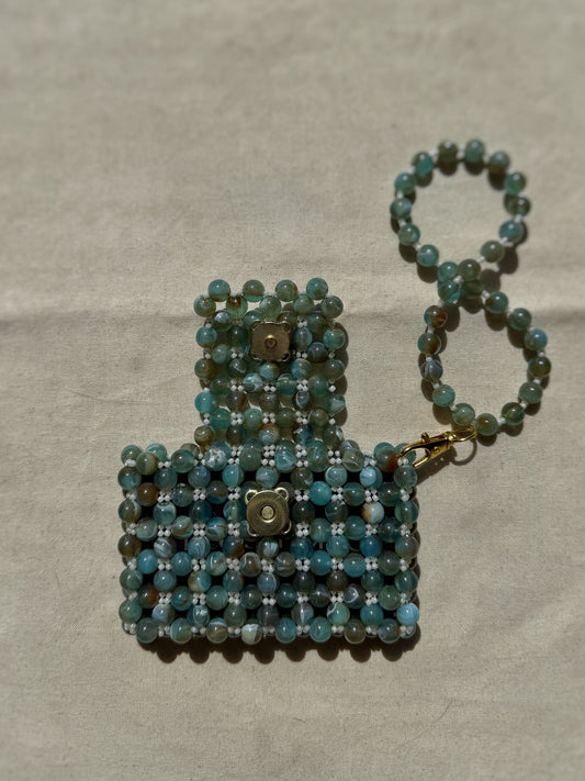 Eloise Beaded Card Holder Wristlet