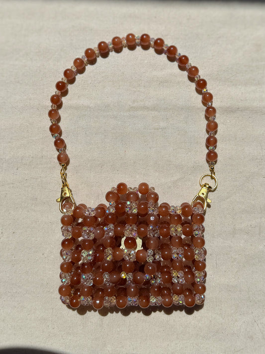 Terra - Handmade Beaded Card Holder Bag