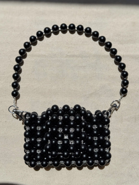 Agatha - Handmade Beaded Card Holder Bag