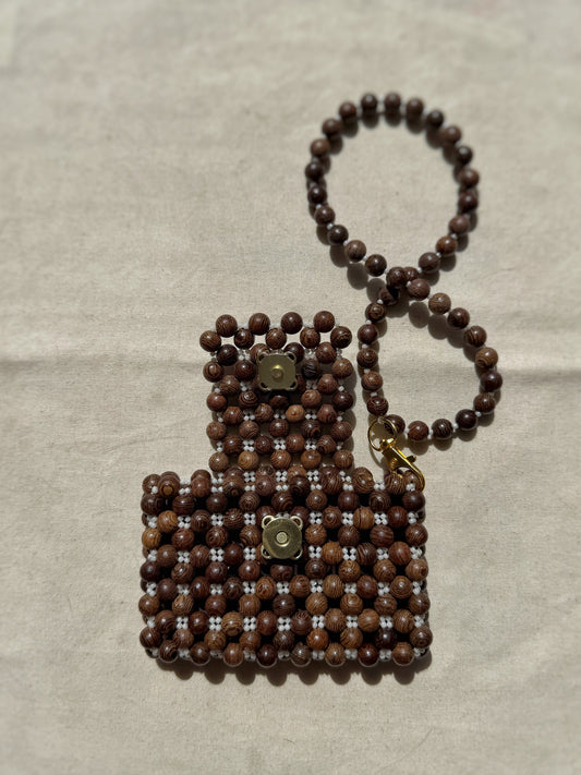 Margaret - Handmade Beaded Card Holder Bag