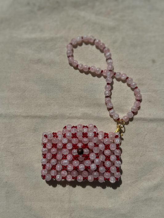 Angelina - Handmade Beaded Card Holder Bag