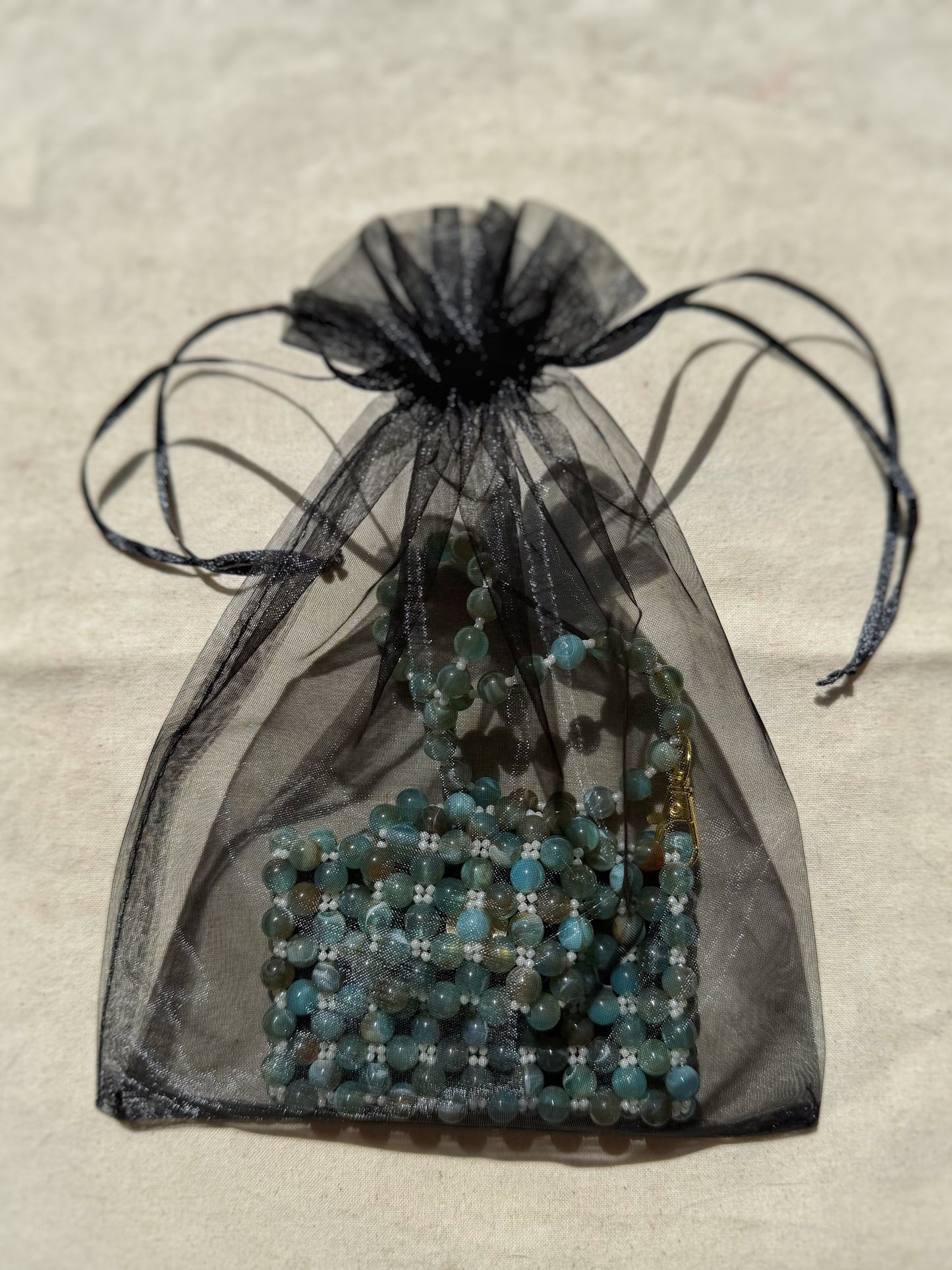 Eloise Beaded Card Holder Wristlet