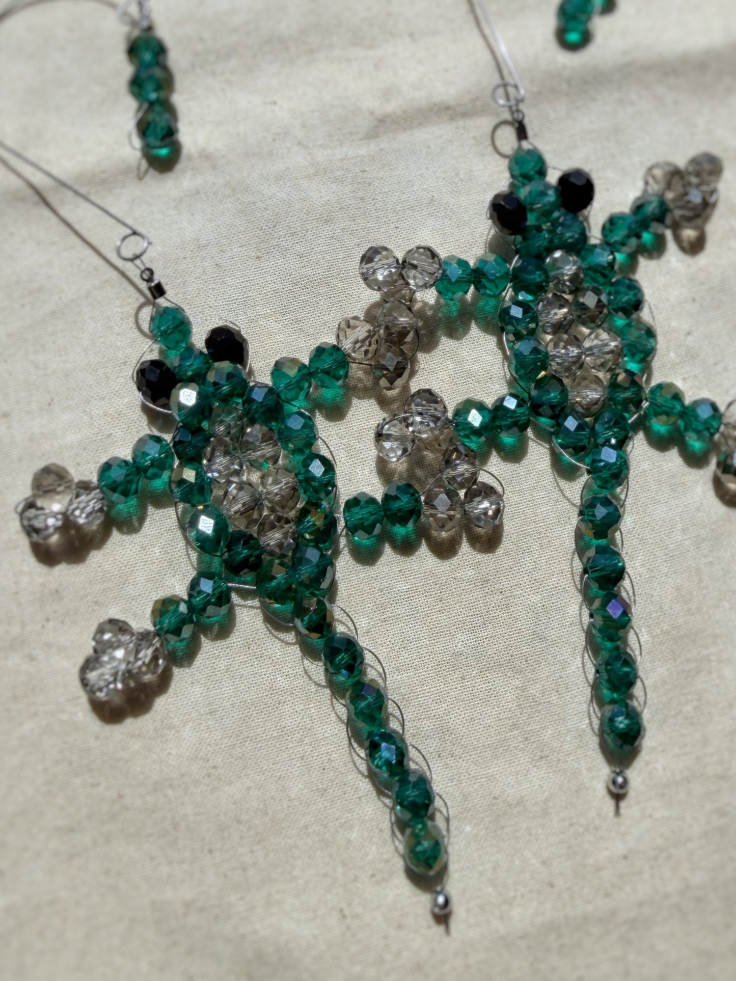 Robin + Sparkles - Emerald Gecko Ear Cuffs
