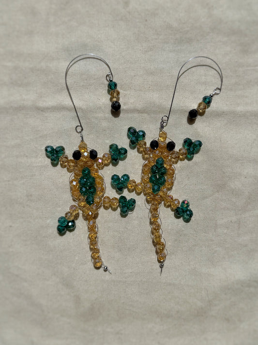 Robin + Sparkles - Golden Gecko Ear Cuffs