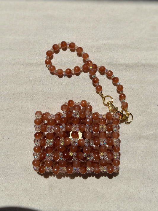 Terra - Handmade Beaded Card Holder Bag