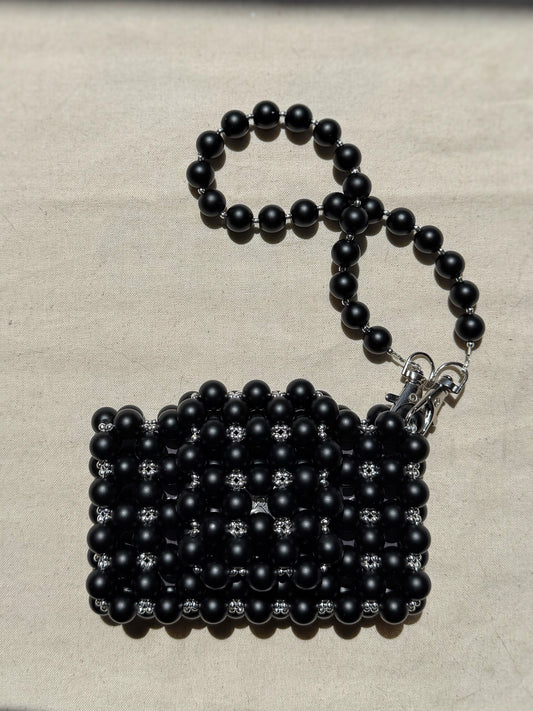 Agatha - Handmade Beaded Card Holder Bag