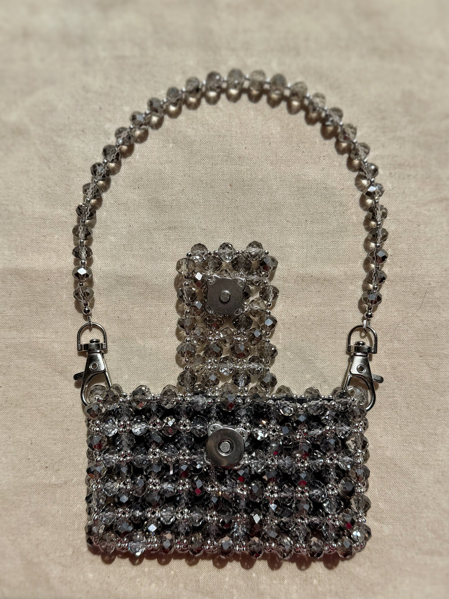 Britney — Handmade Beaded Card Holder Bag