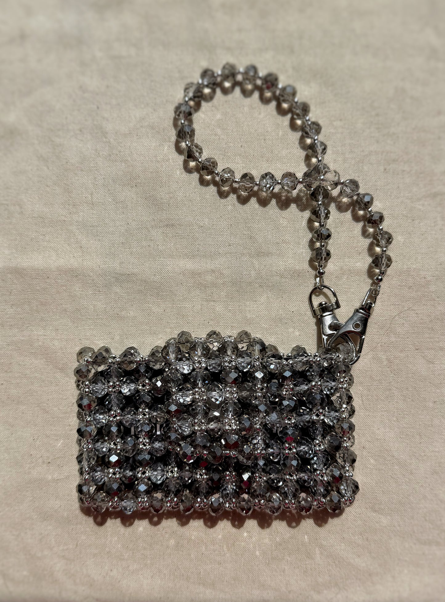 Britney — Handmade Beaded Card Holder Bag