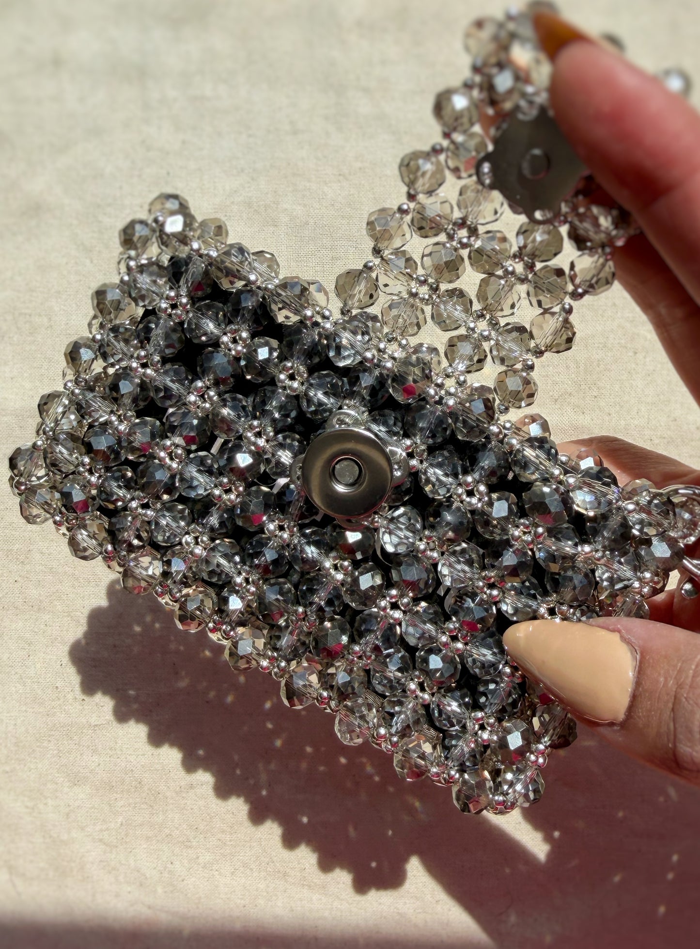 Britney — Handmade Beaded Card Holder Bag