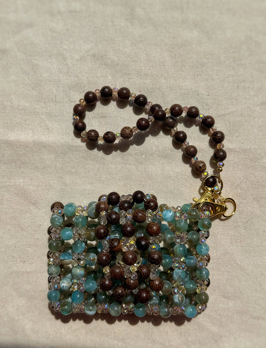 Marina — Handmade Beaded Card Holder Bag