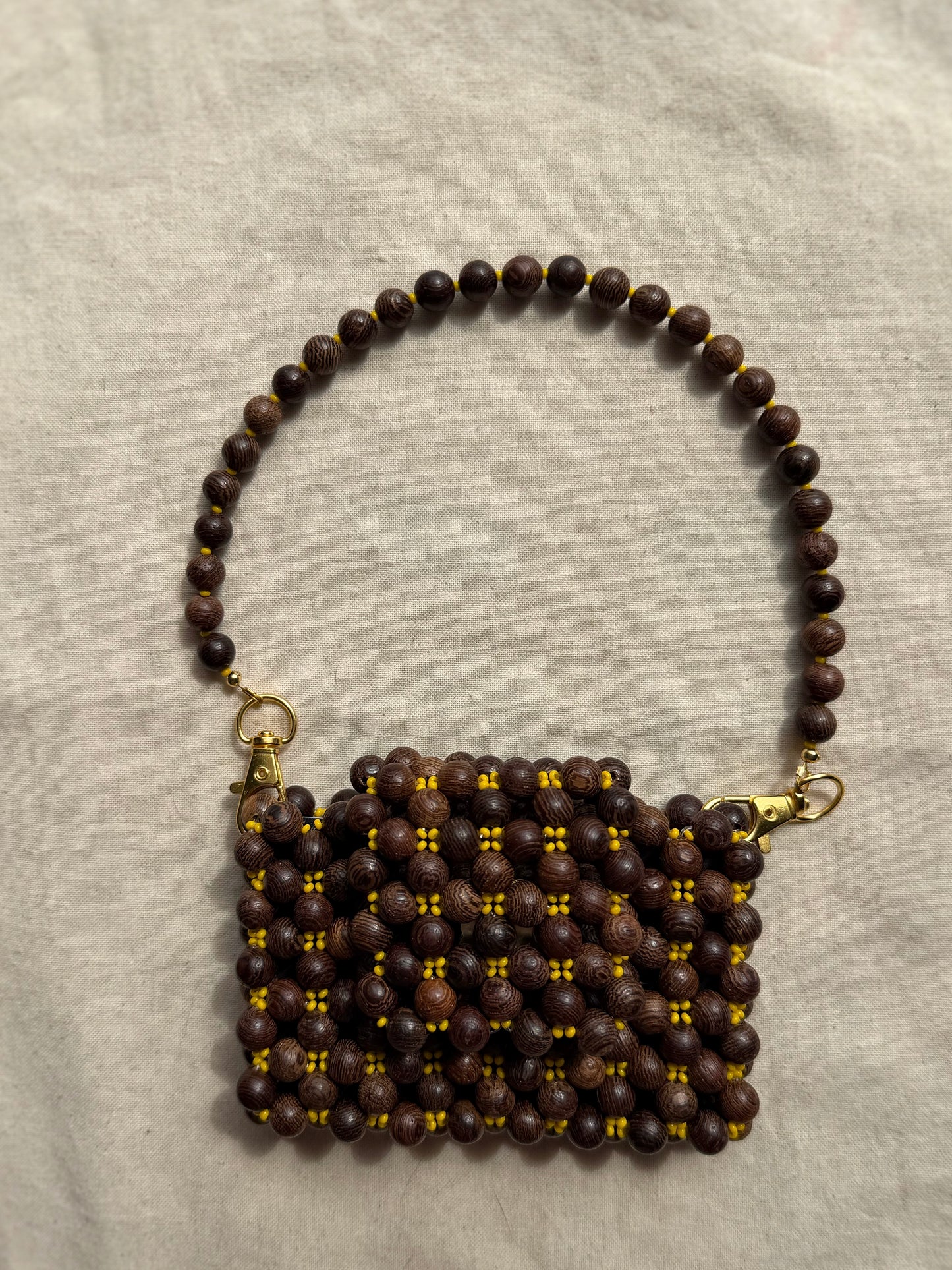 Friar Faithful - Handmade Beaded Card Holder Bag