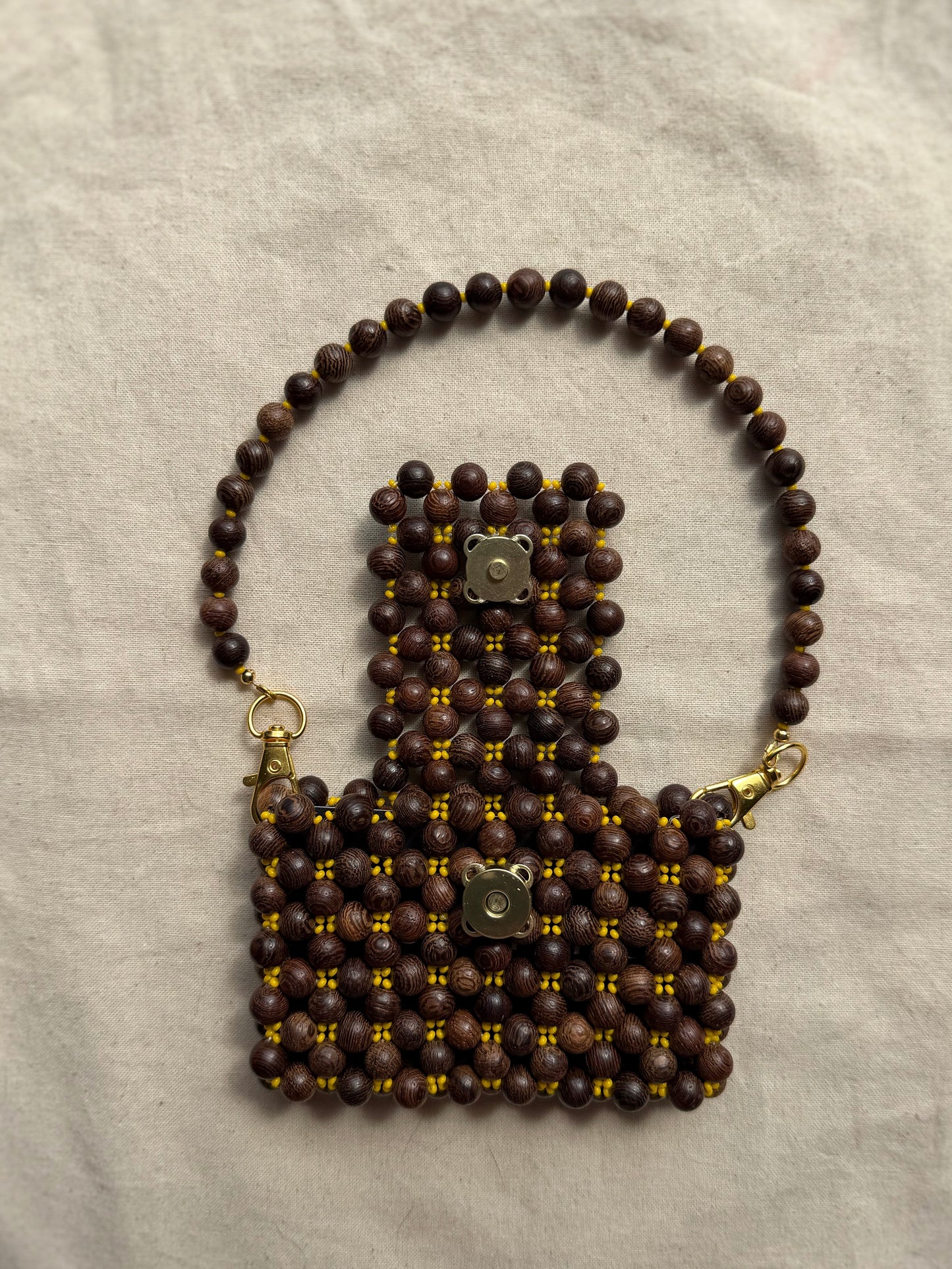 Friar Faithful - Handmade Beaded Card Holder Bag
