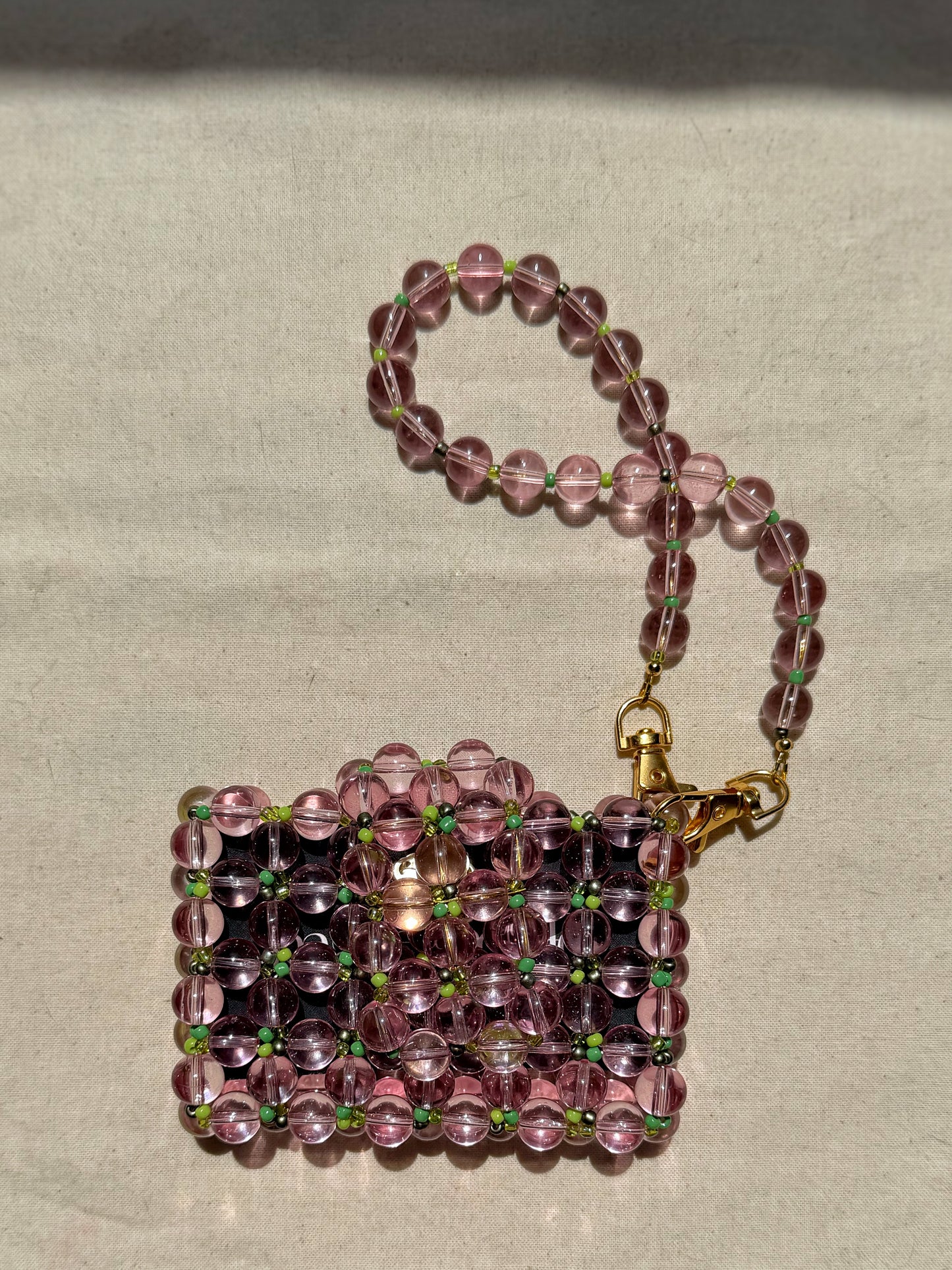 Wanda - Handmade Beaded Card Holder Bag