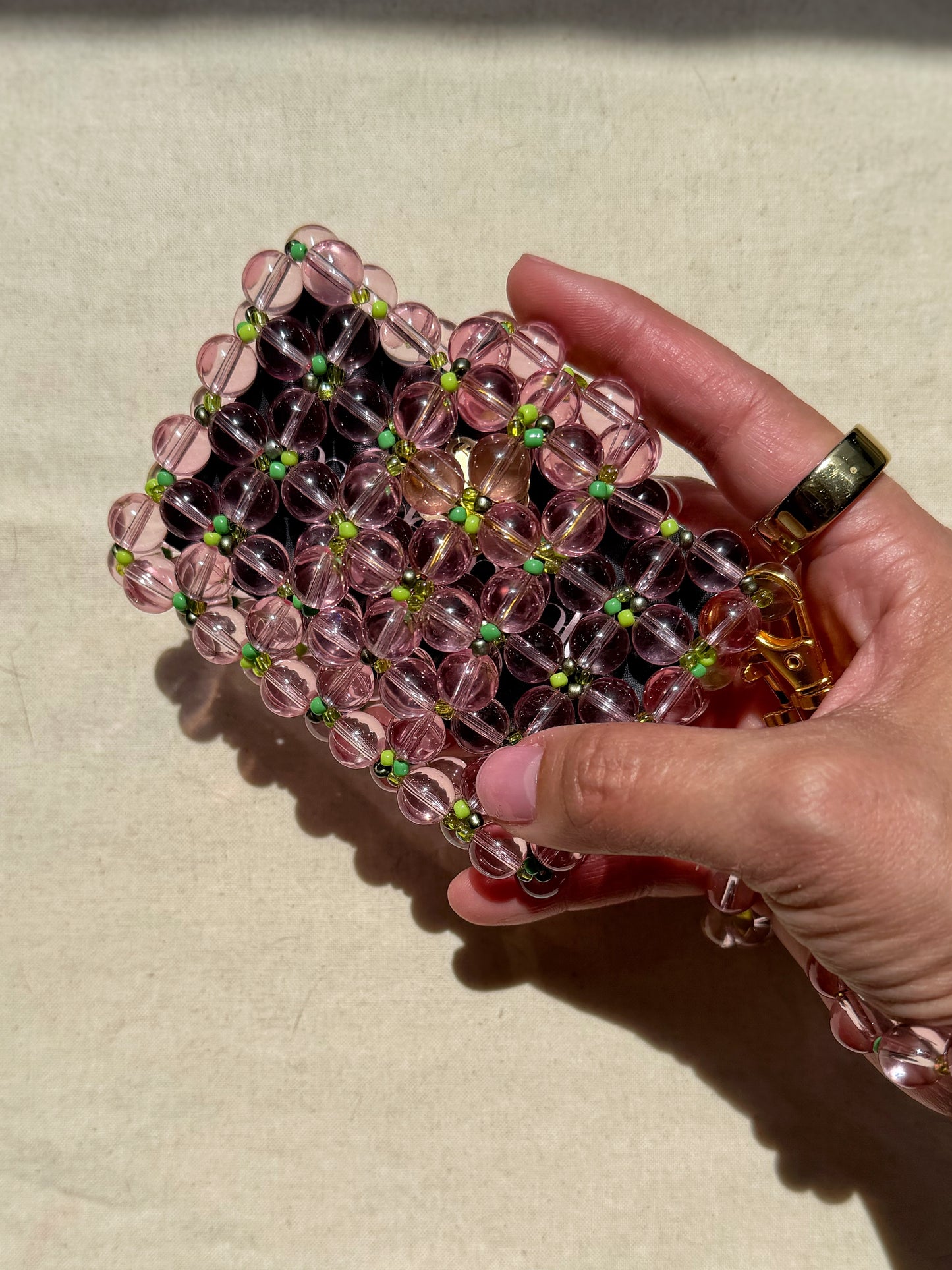 Wanda - Handmade Beaded Card Holder Bag