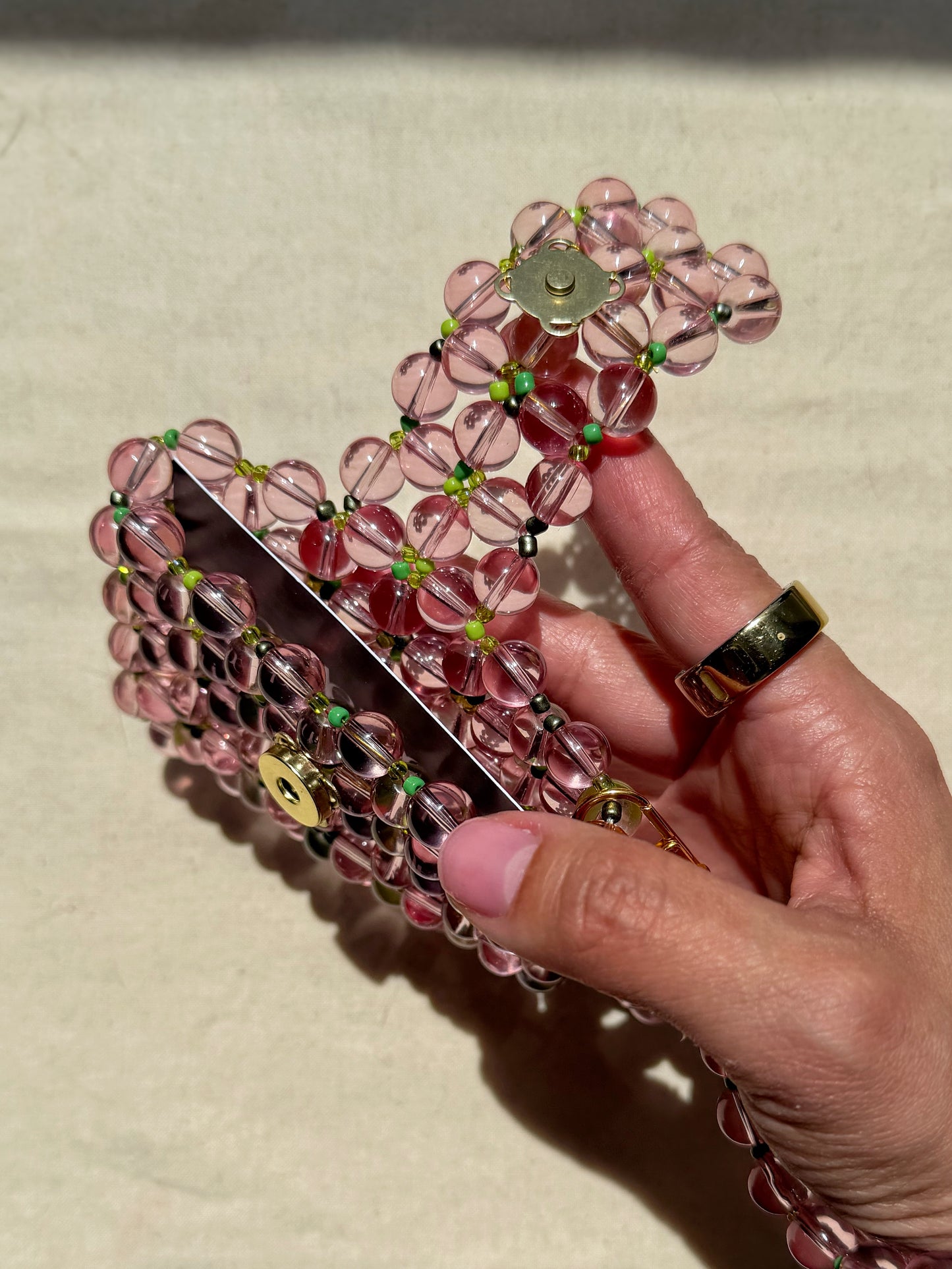Wanda - Handmade Beaded Card Holder Bag