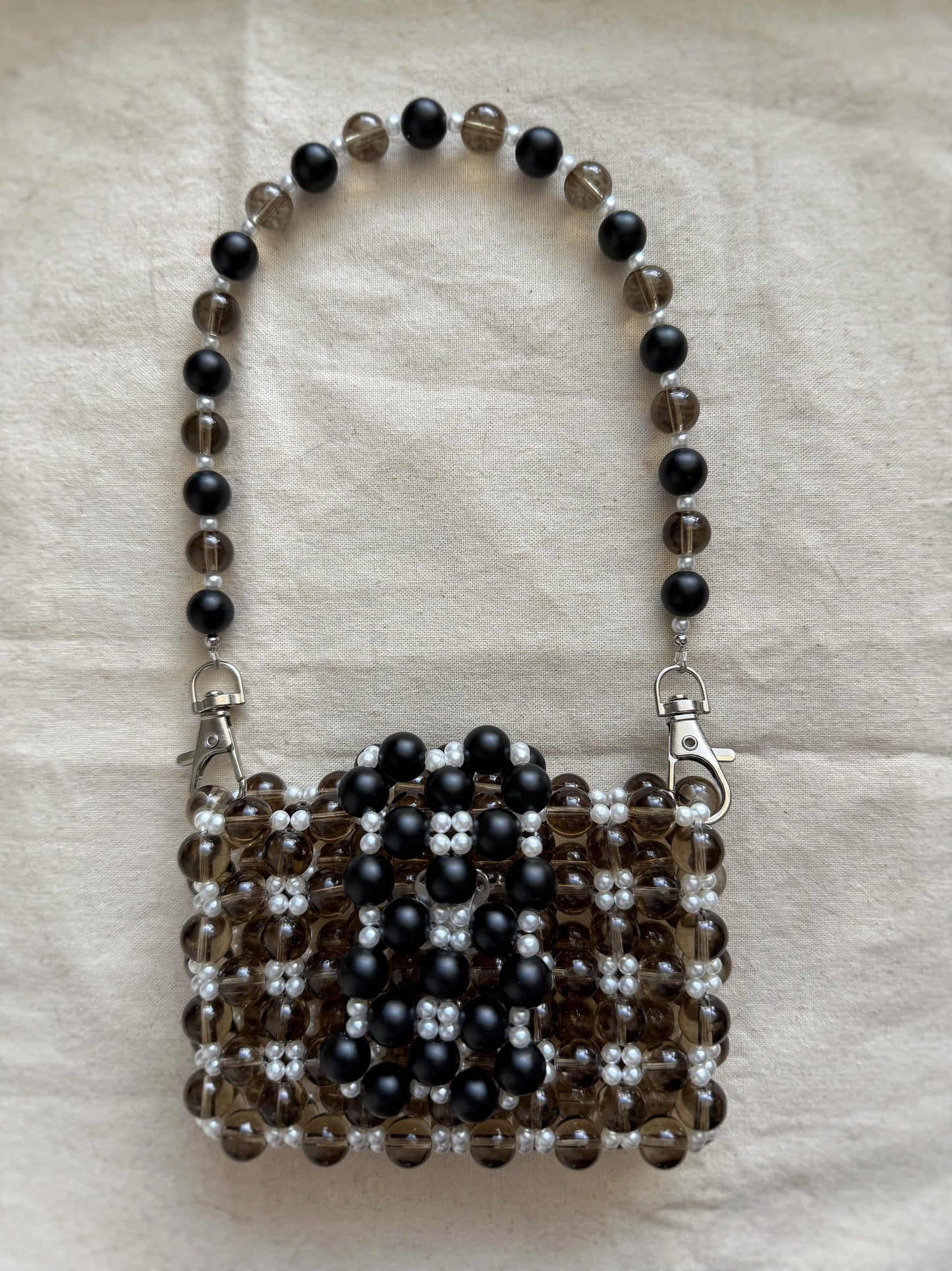 Rosario - Handmade Beaded Card Holder Bag
