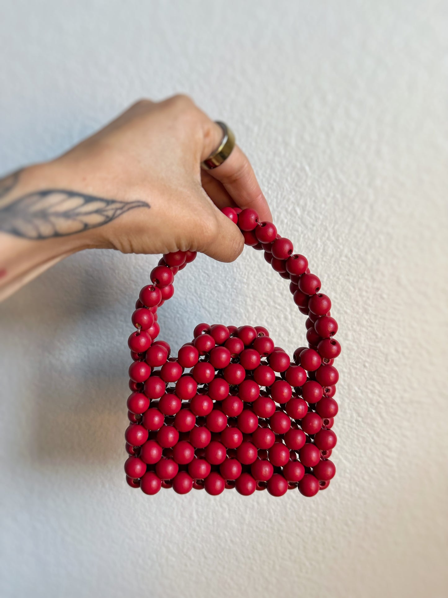 RosieXL I Custom Order I Handmade Beaded Phone Carrier Bag