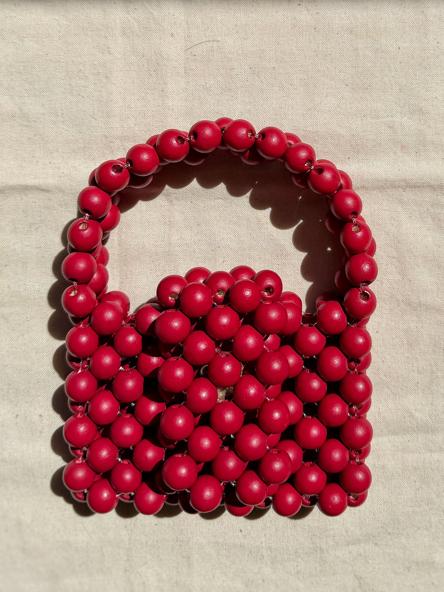 Rosie - Handmade Beaded Card Holder Bag
