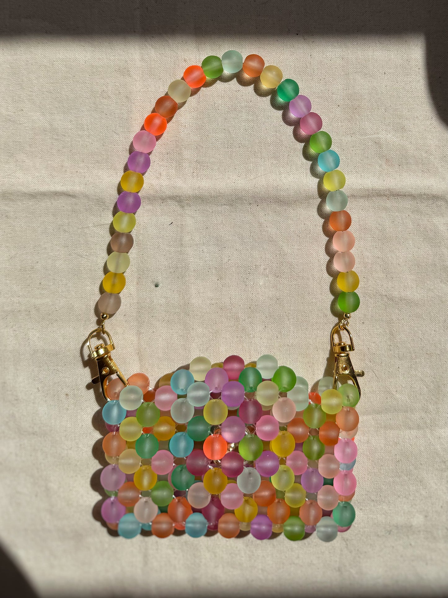 Candy - Handmade Beaded Card Holder Bag