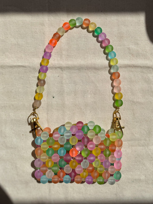 Candy - Handmade Beaded Card Holder Bag