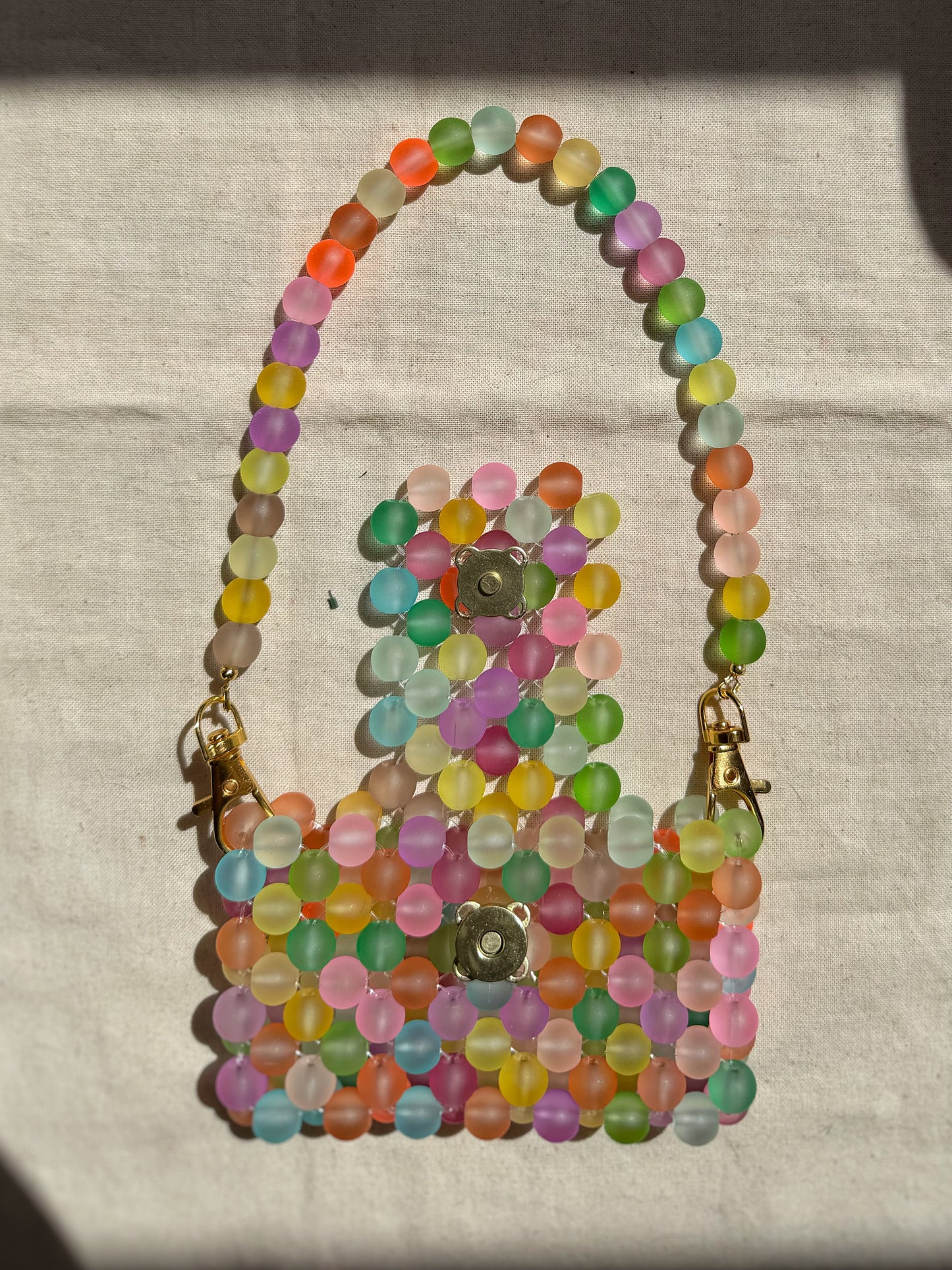Candy - Handmade Beaded Card Holder Bag