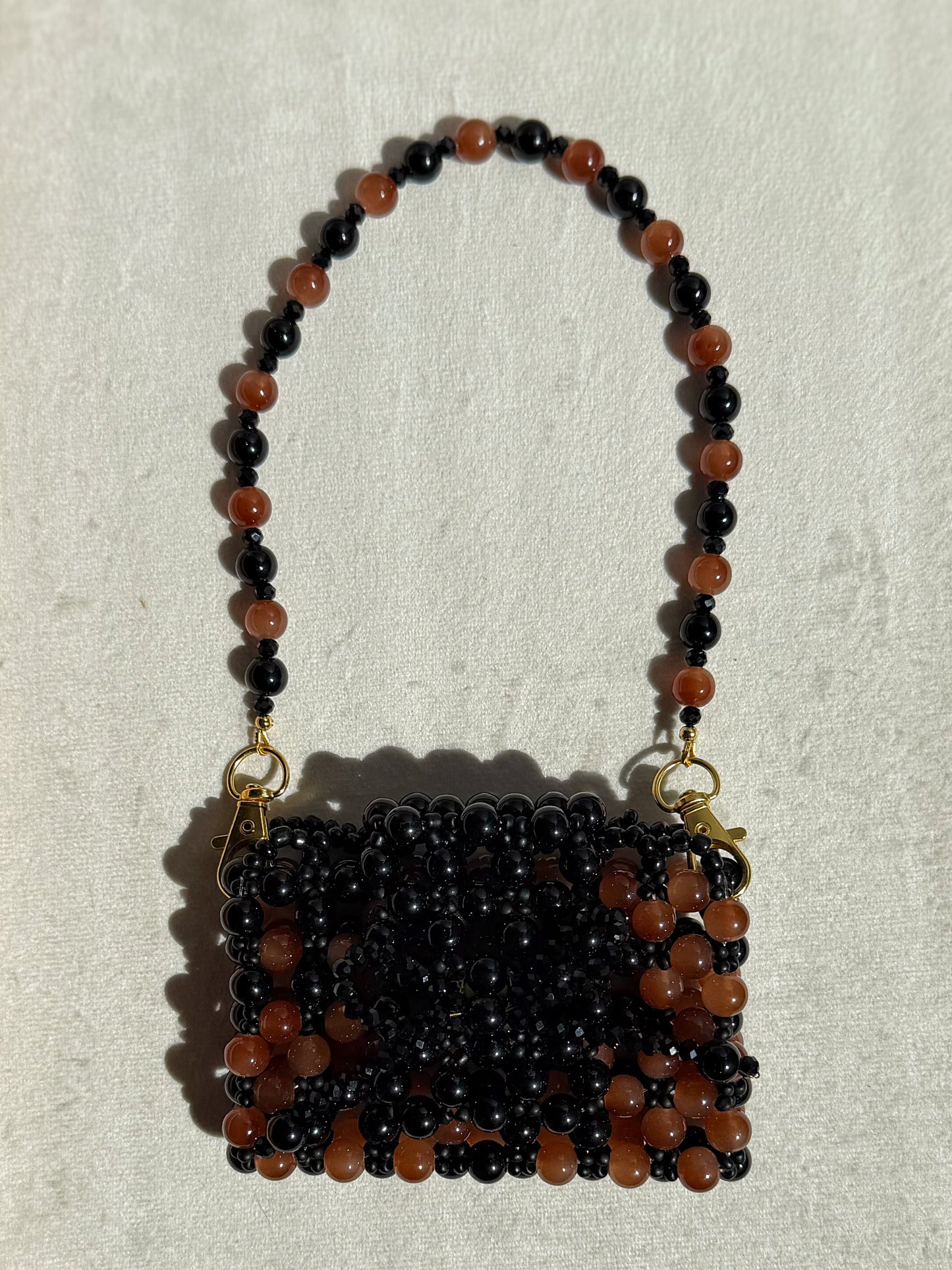 Coquette - Handmade Beaded Card Holder Bag
