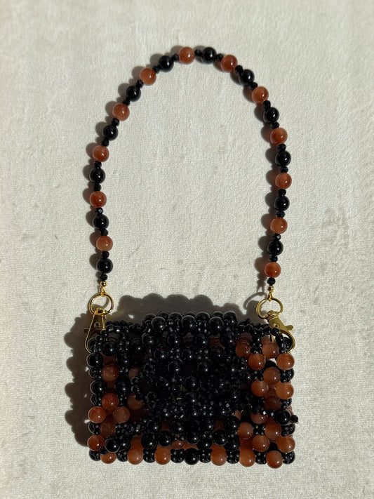 Coquette - Handmade Beaded Card Holder Bag