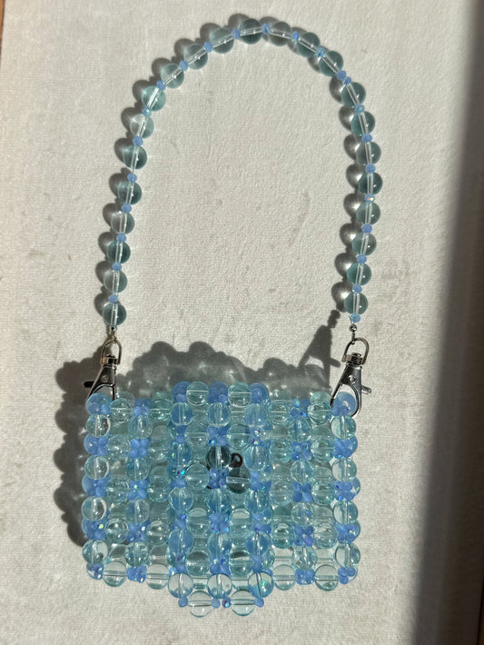 Cloud - Handmade Beaded Card Holder Bag