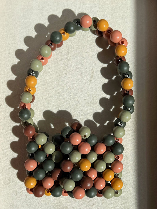 Harvest Mini - Handmade Beaded Card Holder Bag