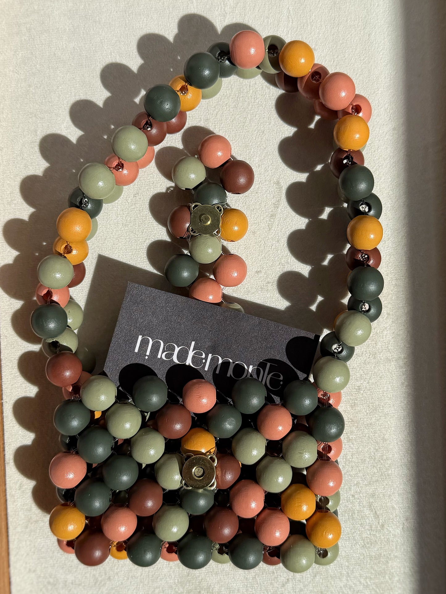 Harvest Mini - Handmade Beaded Card Holder Bag