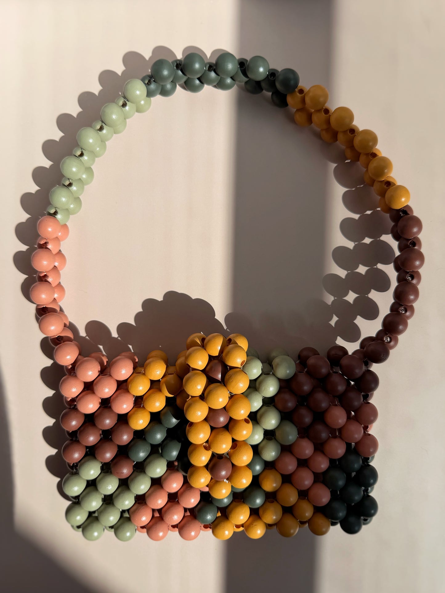 Harvest - Handmade Beaded Phone Carrier Bag