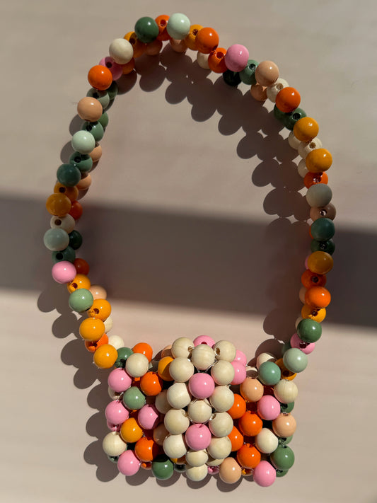 Sherbet Mini - Handmade Beaded Card Holder Bag