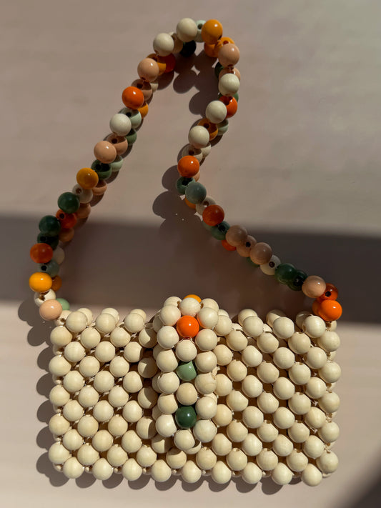 Daisy - Handmade Beaded Phone Carrier Bag