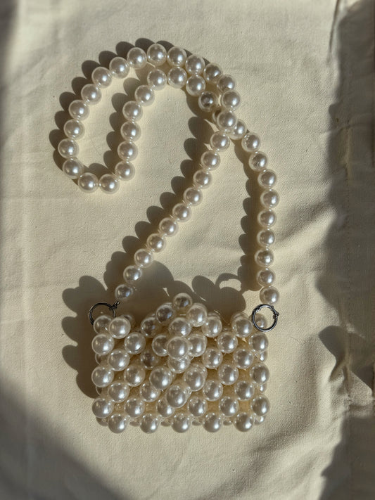 Pearl - Handmade Beaded Cross Body Pouch