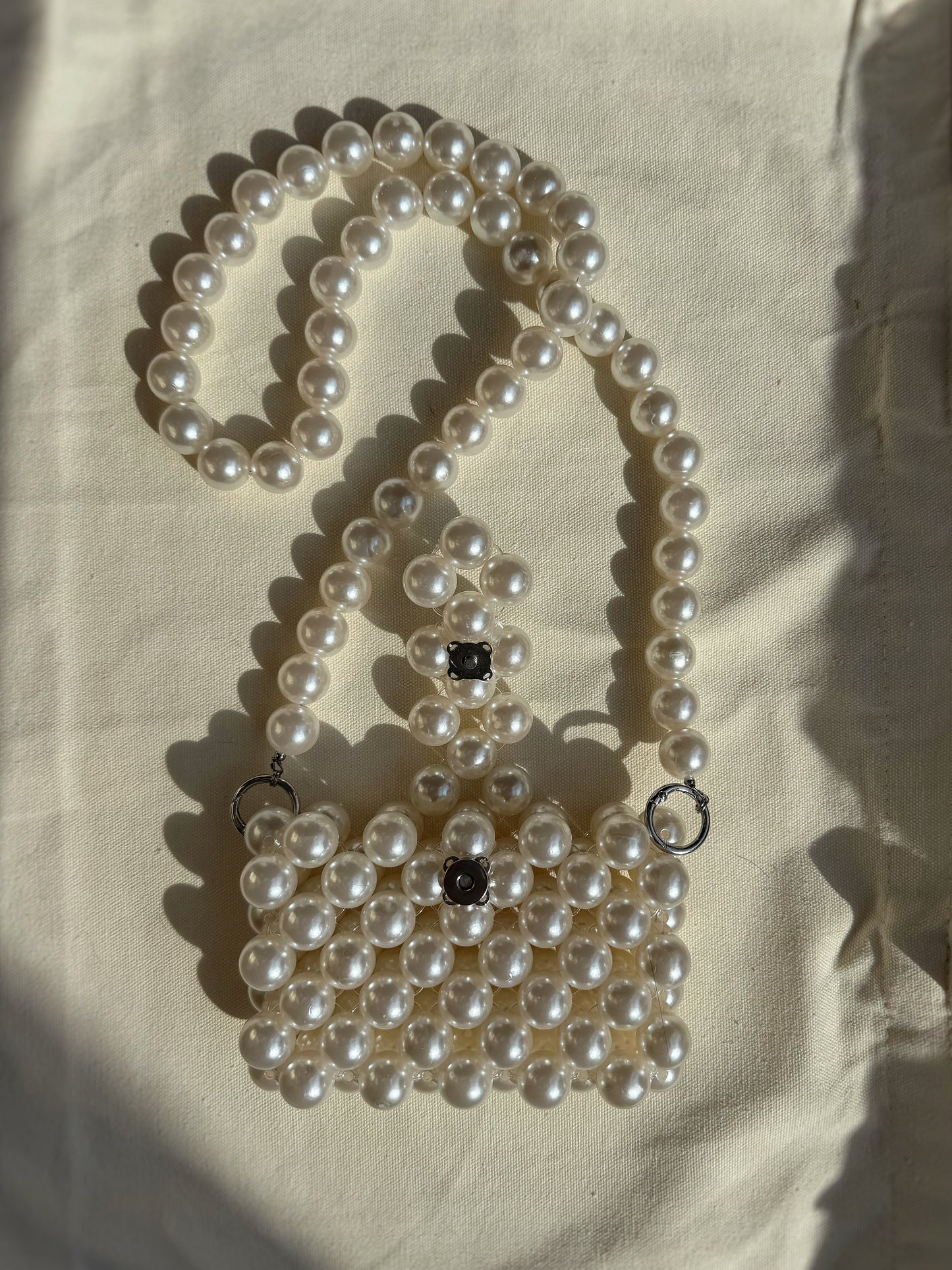Pearl - Handmade Beaded Cross Body Pouch