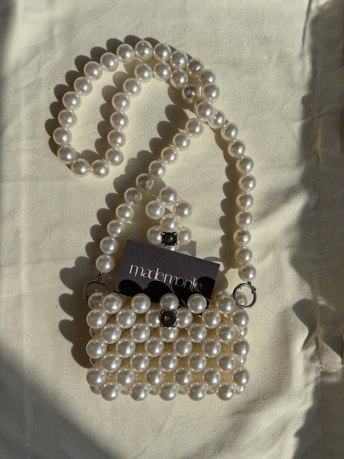 Pearl - Handmade Beaded Cross Body Pouch