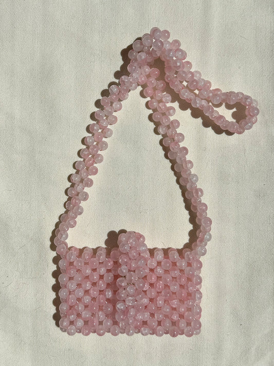 Petal - Handmade Beaded Card Holder Bag