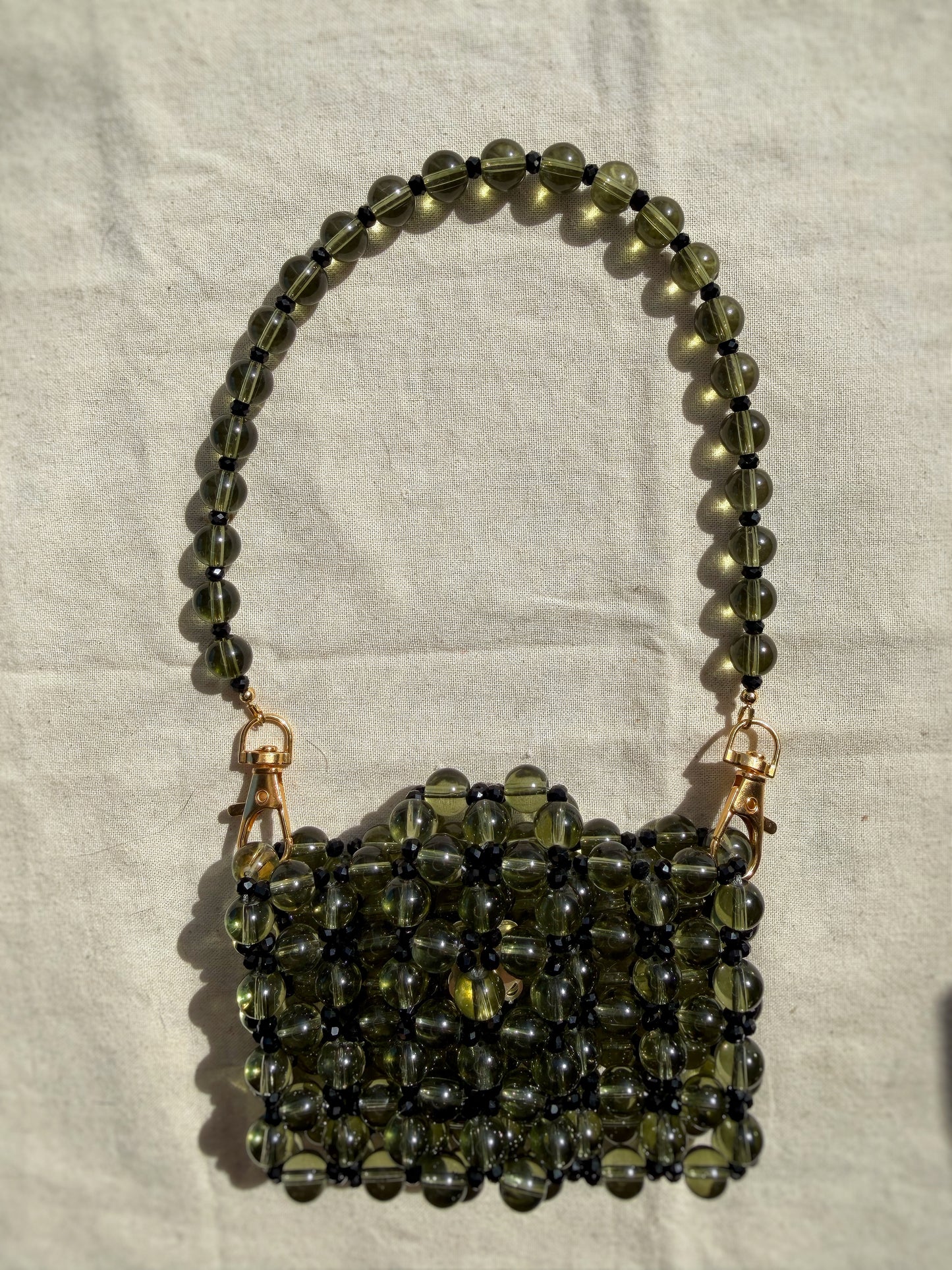 Lulu - Handmade Beaded Card Holder Bag