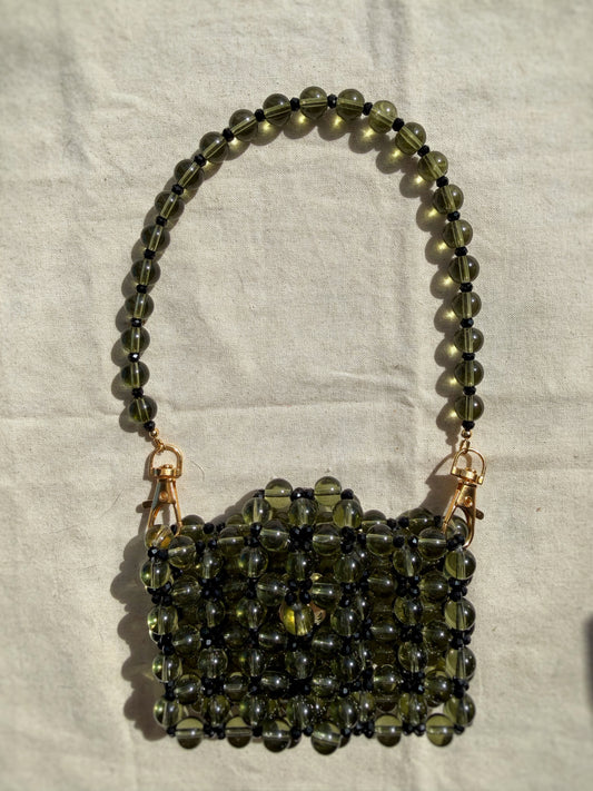 Lulu - Handmade Beaded Card Holder Bag