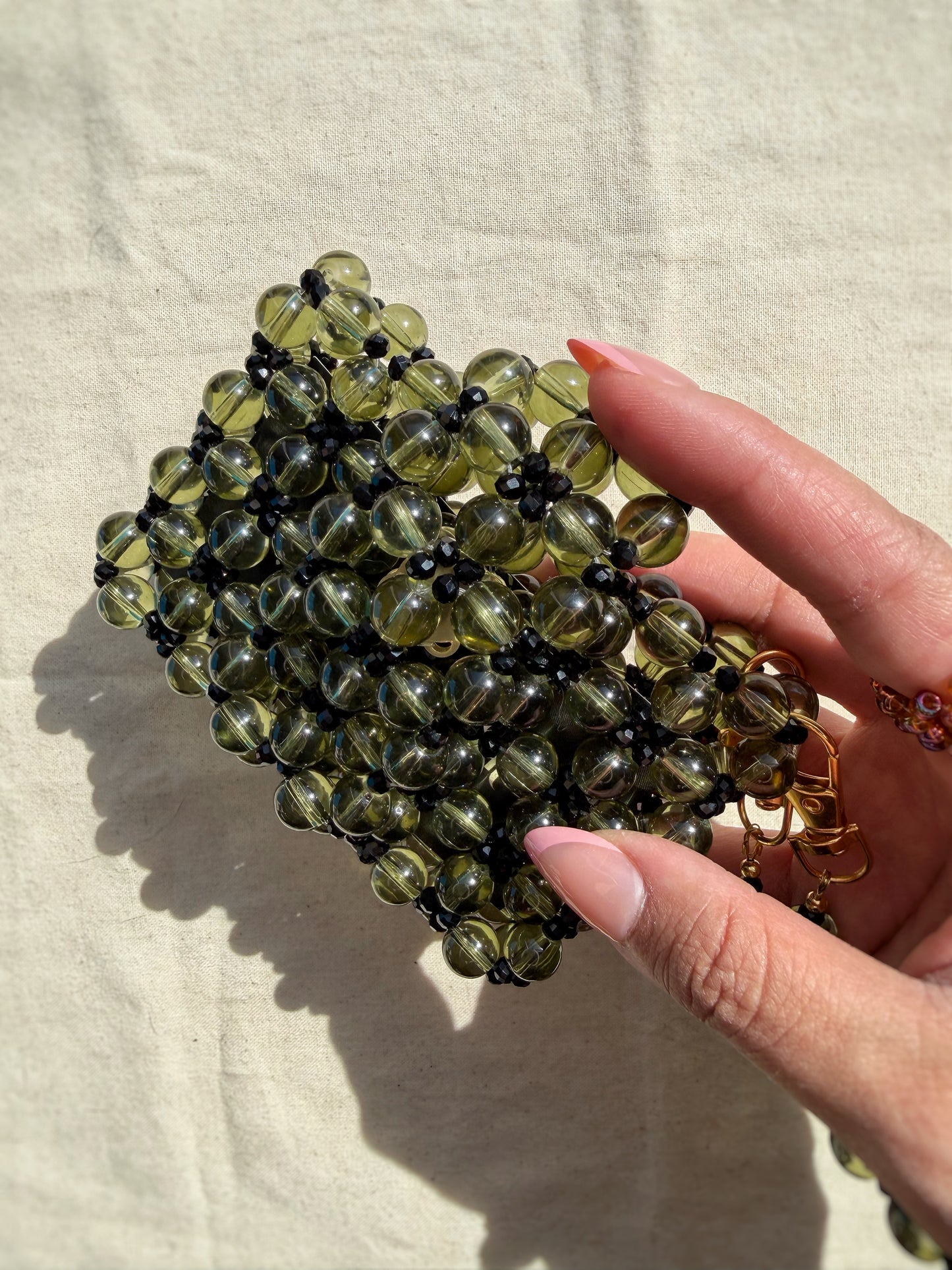 Lulu - Handmade Beaded Card Holder Bag