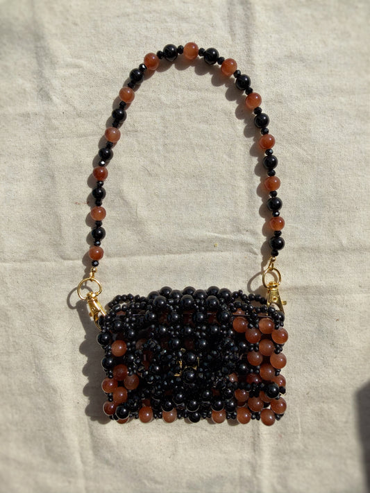 Beatrice - Handmade Beaded Card Holder Bag