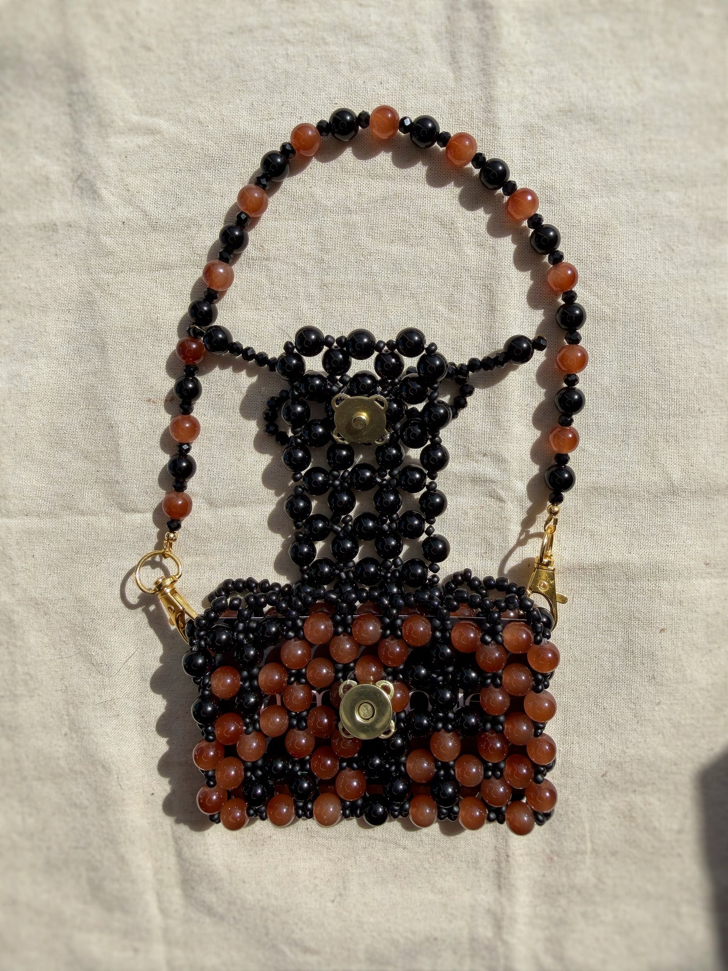 Beatrice - Handmade Beaded Card Holder Bag