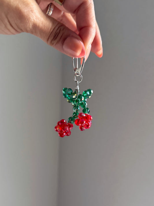 Chérie — Beaded Cherry Charm