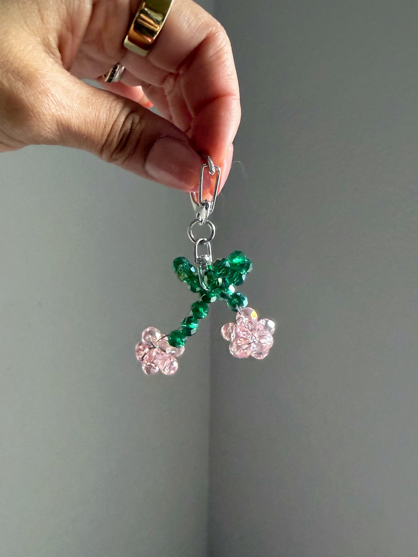 Chérie — Beaded Cherry Charm