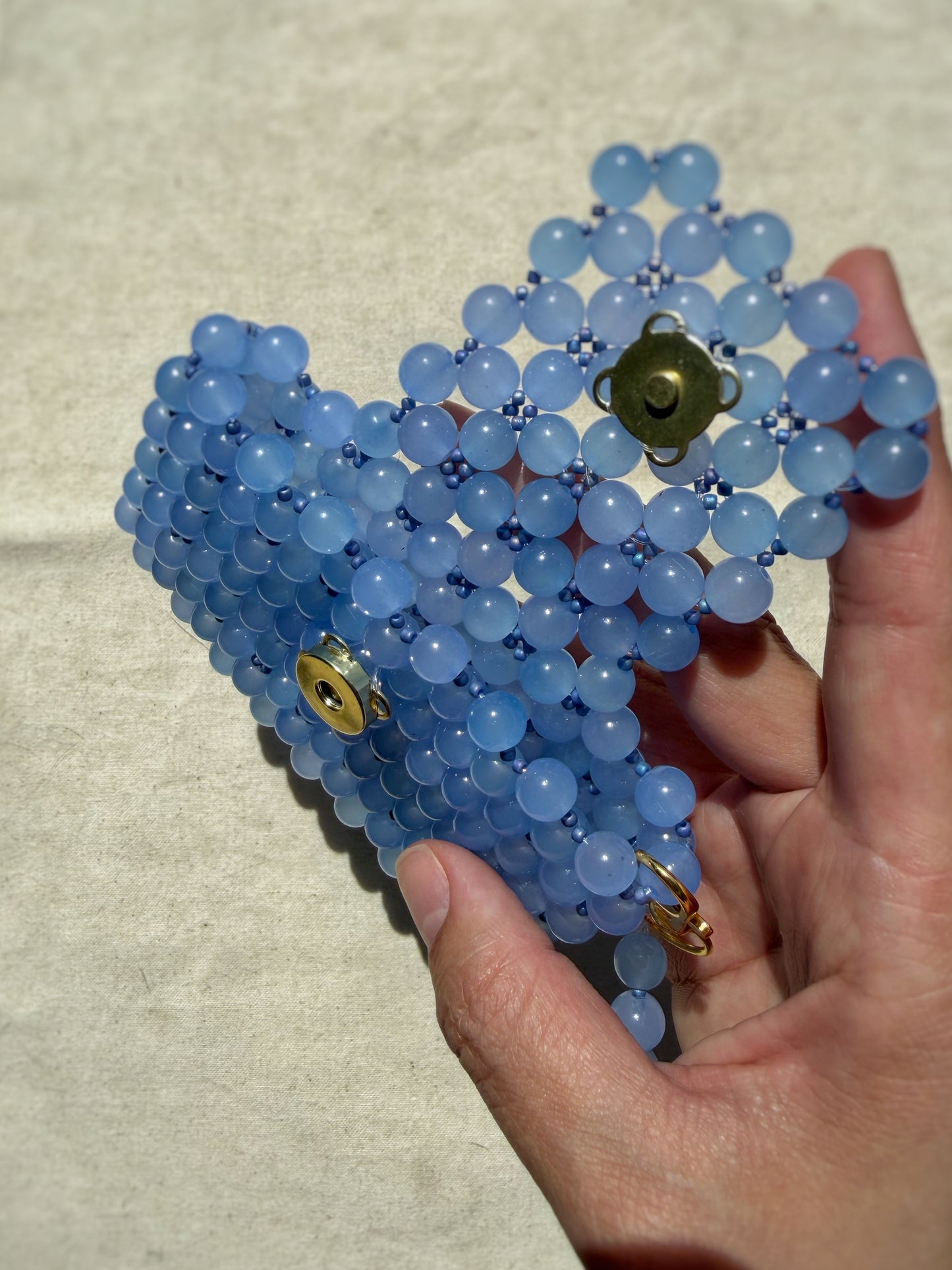 Jaqueline - Handmade Beaded Card Holder Bag