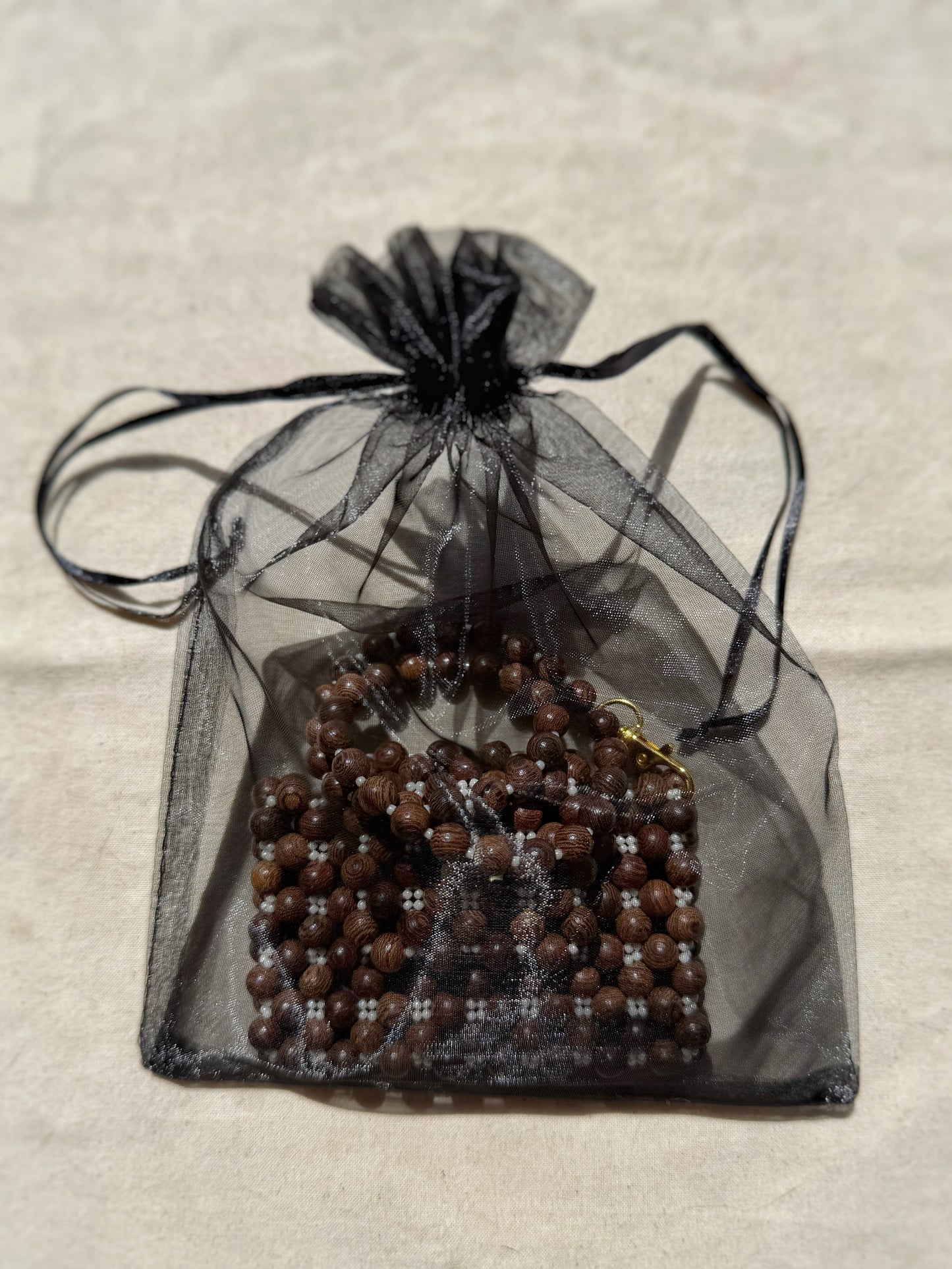 Margaret - Handmade Beaded Card Holder Bag