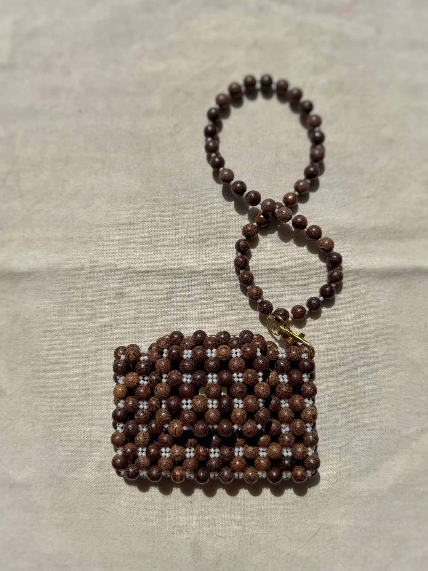 Margaret - Handmade Beaded Card Holder Bag