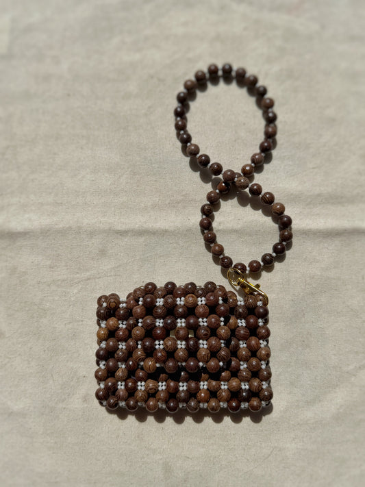 Margaret - Handmade Beaded Card Holder Bag