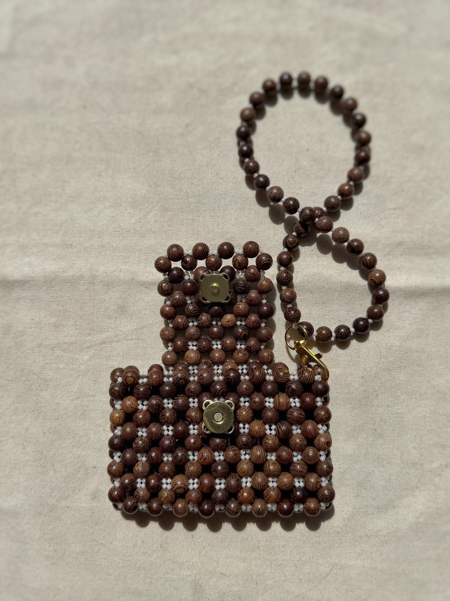 Margaret - Handmade Beaded Card Holder Bag