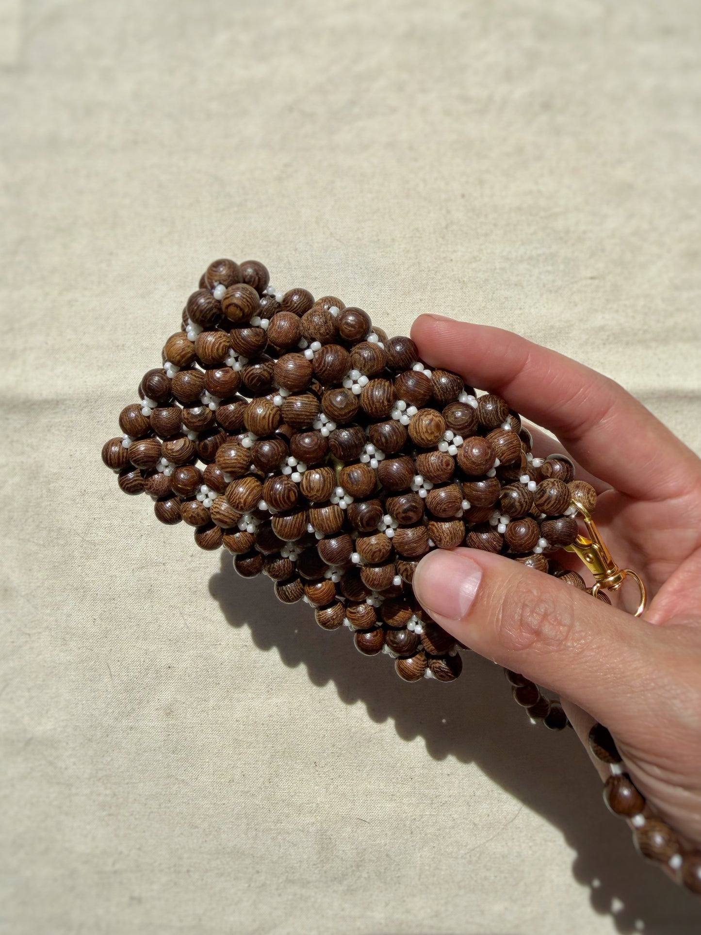 Margaret - Handmade Beaded Card Holder Bag